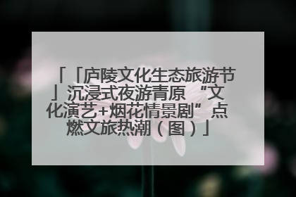 「庐陵文化生态旅游节」沉浸式夜游青原 “文化演艺+烟花情景剧”点燃文旅热潮（图）
