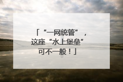 “一网统管”，这座“水上堡垒”可不一般！