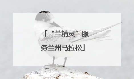 “兰精灵”服务兰州马拉松