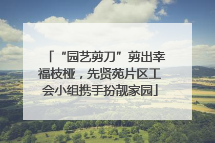 “园艺剪刀”剪出幸福枝桠，先贤苑片区工会小组携手扮靓家园