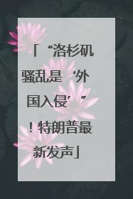 “洛杉矶骚乱是‘外国入侵’”！特朗普最新发声