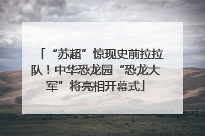 “苏超”惊现史前拉拉队！中华恐龙园“恐龙大军”将亮相开幕式