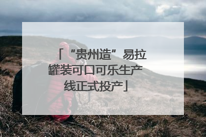 “贵州造”易拉罐装可口可乐生产线正式投产