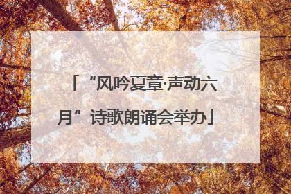 “风吟夏章·声动六月”诗歌朗诵会举办