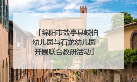绵阳市盐亭县岐伯幼儿园与石龙幼儿园开展联合教研活动