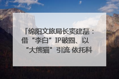 绵阳文旅局长窦建磊：借“李白”IP破圈、以“大熊猫”引流 依托科技优势绽放城市文旅魅力｜文旅局长说