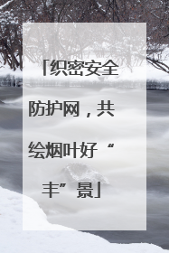 织密安全防护网，共绘烟叶好“丰”景