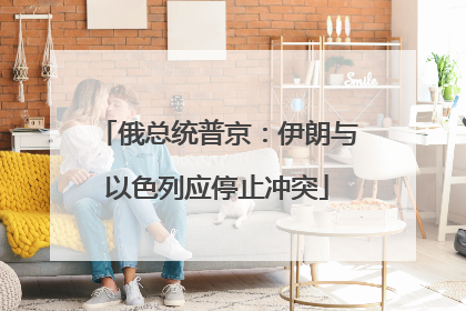 俄总统普京：伊朗与以色列应停止冲突