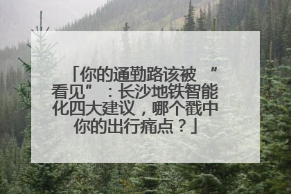 你的通勤路该被 “看见”：长沙地铁智能化四大建议，哪个戳中你的出行痛点？