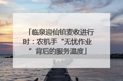 临泉迎仙镇麦收进行时：农机手“无忧作业”背后的服务温度