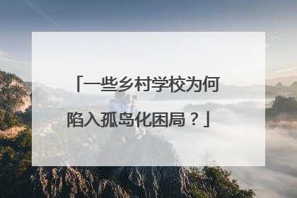 一些乡村学校为何陷入孤岛化困局？