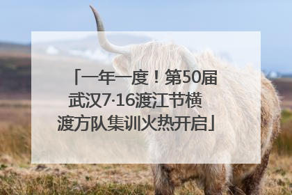 一年一度！第50届武汉7·16渡江节横渡方队集训火热开启