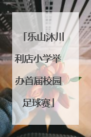 乐山沐川利店小学举办首届校园足球赛