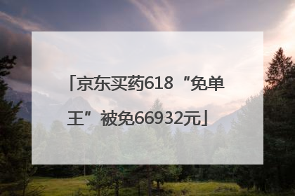 京东买药618“免单王”被免66932元