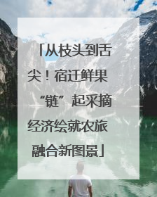 从枝头到舌尖！宿迁鲜果“链”起采摘经济绘就农旅融合新图景