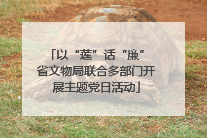 以“莲”话“廉” 省文物局联合多部门开展主题党日活动