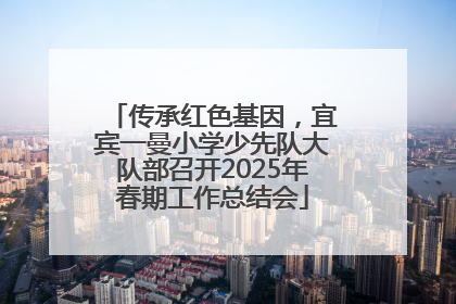 传承红色基因，宜宾一曼小学少先队大队部召开2025年春期工作总结会