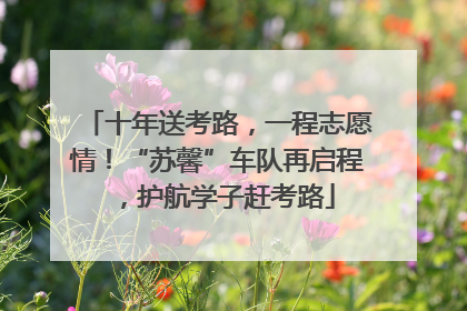 十年送考路，一程志愿情！“苏馨”车队再启程，护航学子赶考路