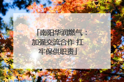 南阳华润燃气：加强交流合作 扛牢保供职责