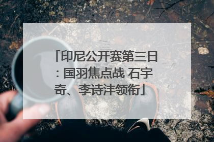 印尼公开赛第三日：国羽焦点战 石宇奇、李诗沣领衔