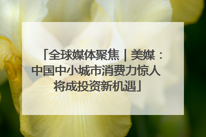 全球媒体聚焦｜美媒：中国中小城市消费力惊人 将成投资新机遇