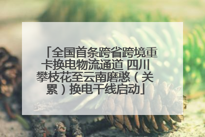 全国首条跨省跨境重卡换电物流通道 四川攀枝花至云南磨憨（关累）换电干线启动