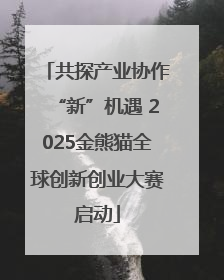 共探产业协作“新”机遇 2025金熊猫全球创新创业大赛启动
