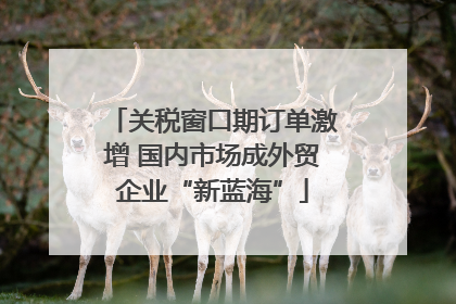 关税窗口期订单激增 国内市场成外贸企业“新蓝海”