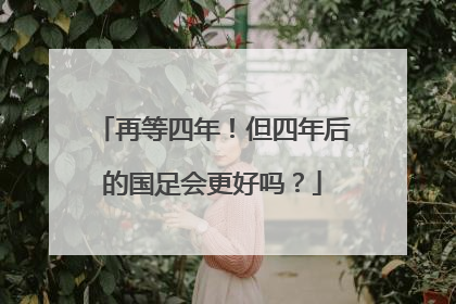 再等四年！但四年后的国足会更好吗？