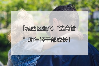 城西区强化“选育管”助年轻干部成长