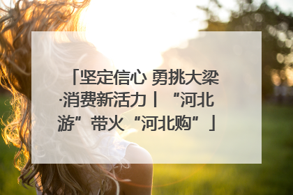 坚定信心 勇挑大梁·消费新活力丨“河北游”带火“河北购”