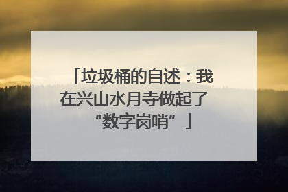 垃圾桶的自述：我在兴山水月寺做起了“数字岗哨”