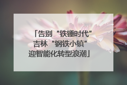 告别“铁锤时代” 吉林“钢铁小镇”迎智能化转型浪潮