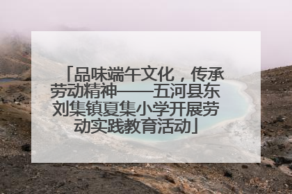品味端午文化，传承劳动精神——五河县东刘集镇夏集小学开展劳动实践教育活动