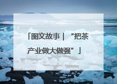 图文故事｜“把茶产业做大做强”