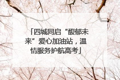 四城同启“馥郁未来”爱心加油站，温情服务护航高考