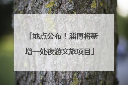 地点公布！淄博将新增一处夜游文旅项目