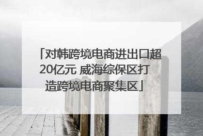 对韩跨境电商进出口超20亿元 威海综保区打造跨境电商聚集区