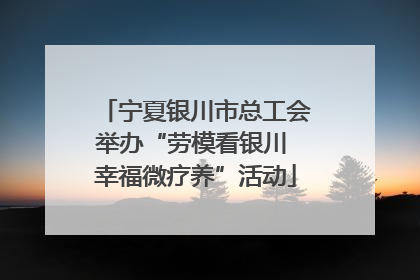 宁夏银川市总工会举办“劳模看银川 幸福微疗养”活动