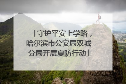 守护平安上学路，哈尔滨市公安局双城分局开展夏防行动