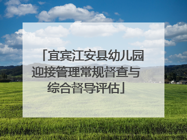 宜宾江安县幼儿园迎接管理常规督查与综合督导评估