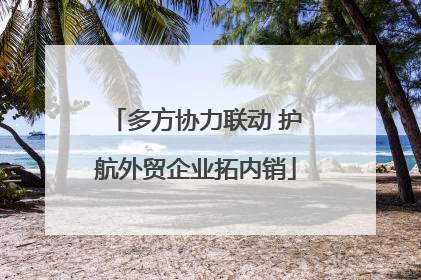 多方协力联动 护航外贸企业拓内销
