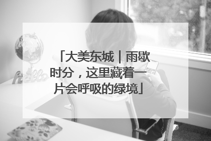 大美东城｜雨歇时分，这里藏着一片会呼吸的绿境