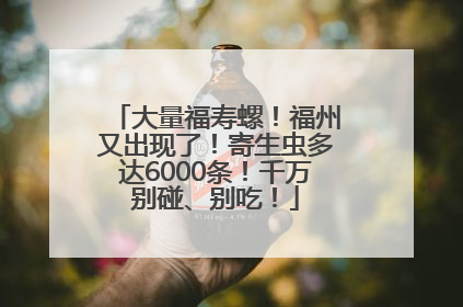 大量福寿螺！福州又出现了！寄生虫多达6000条！千万别碰、别吃！