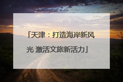 天津：打造海岸新风光 激活文旅新活力