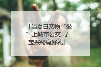 当夏日文物“坐”上城市公交 寻宝探秘赢好礼