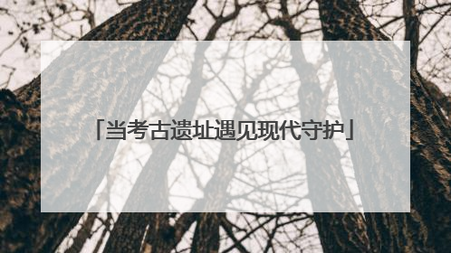 当考古遗址遇见现代守护