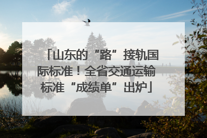山东的“路”接轨国际标准！全省交通运输标准“成绩单”出炉