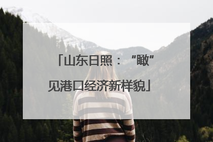 山东日照：“瞰”见港口经济新样貌