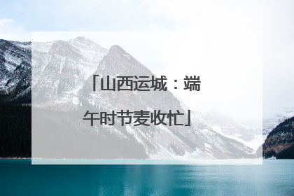 山西运城：端午时节麦收忙